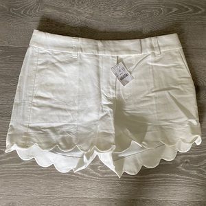 JCrew scalloped shorts